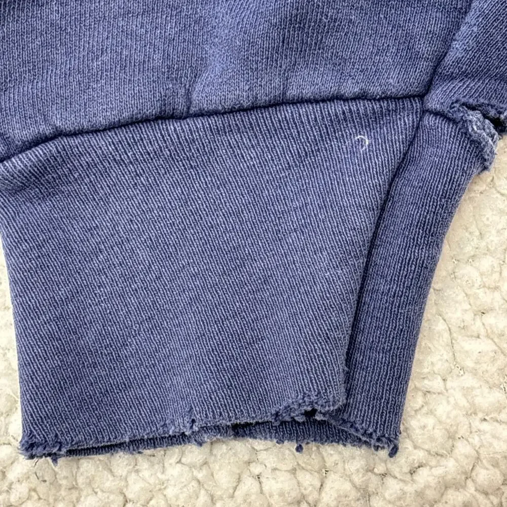 Vintage Made USA Polo Ralph Lauren Hoodie Large Navy Embroidered Big Pony Pouch
